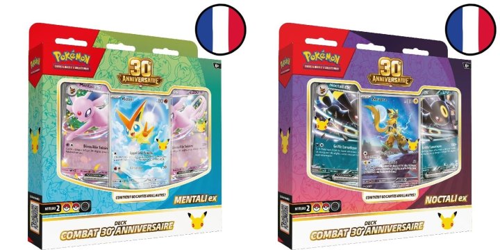 Decks de combat Mentali-ex et Noctali-ex – 30ᵉ Anniversaire