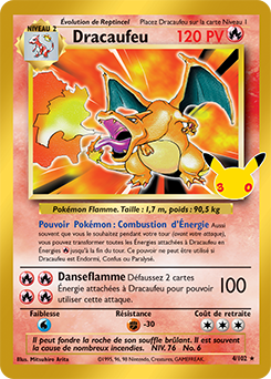 Dracaufeu Set de Base réimpression 30e Anniversaire
