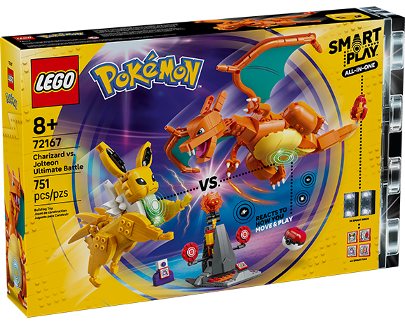LEGO Pokémon Combat ultime Dracaufeu contre Voltali 72167
