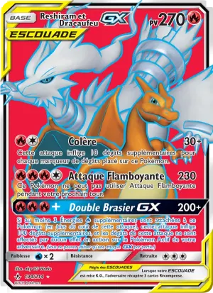 Reshiram et Dracaufeu GX