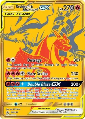 Reshiram et Dracaufeu GX