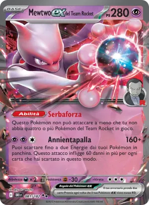 Mewtwo-ex del Team Rocket