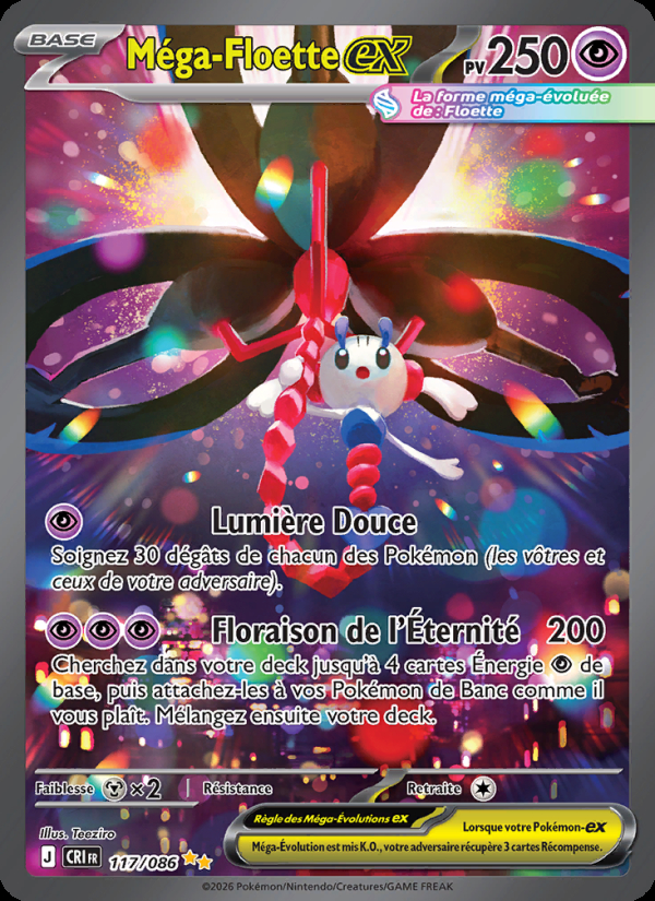 Carte Méga-Floette-ex Chaos Ascendant